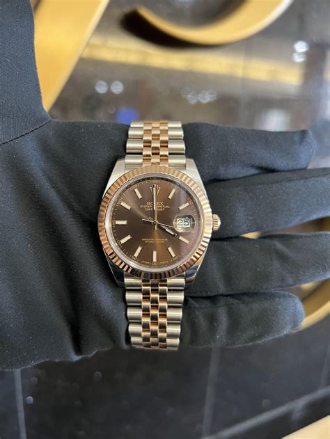 rolex datejust chocolate dial review|Rolex Datejust 41 chocolate dial.